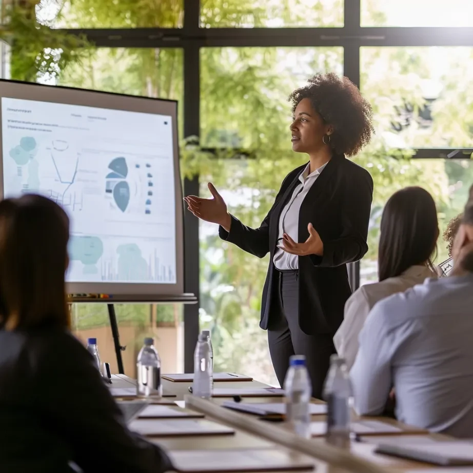 Woman Business Presentation Engagement