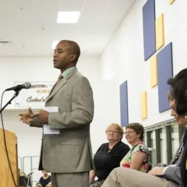 DFE speaking at Casteel HS